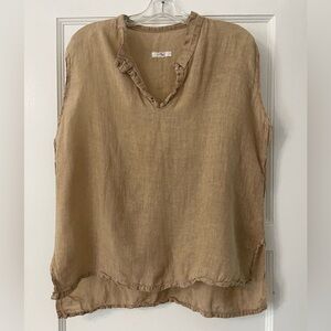 Joie 100% linen oversize tunic large